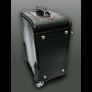 The 'Weekender' Wheeled Suitcase- Black Croc