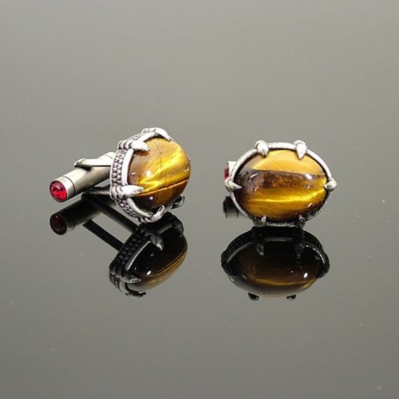 Cufflinks - Beastclaw Tigereye