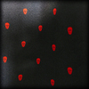 Black/Red Polka Skull Scarf and Pocket Square Set