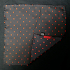 Black/Red Polka Skull Scarf and Pocket Square Set