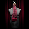 Plum Polka Skull Scarf and Pocket Square Set