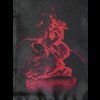 Black - St. George and the Dragon Silk Scarf
