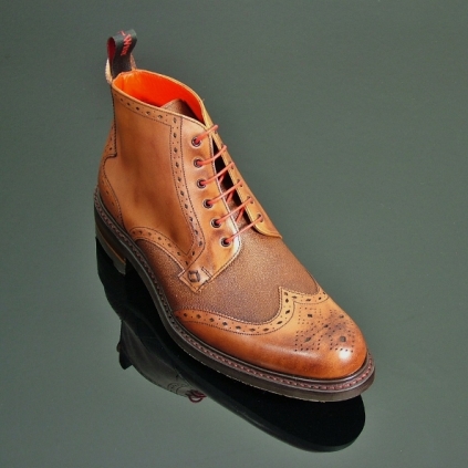 Hannibal 3101 - Classic Brogue Derby Boot CMD with Rubber Sole