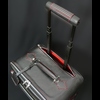 The 'Weekender' Wheeled Suitcase-  Black Pinstripe