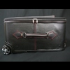 'Richard Burton'  Weekender Wheeled Suitcase-  Black Pinstripe