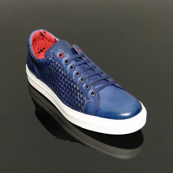 Apollo K436 'Sunrise' weave panel cup sole sneaker