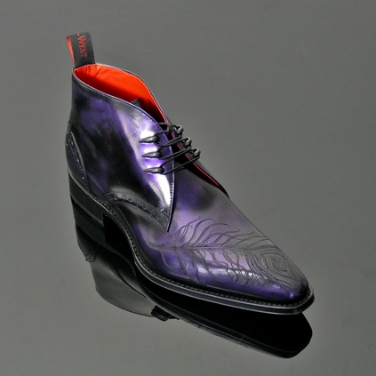 Moon ‘Eye’ Peacock feather Chukka Boot 