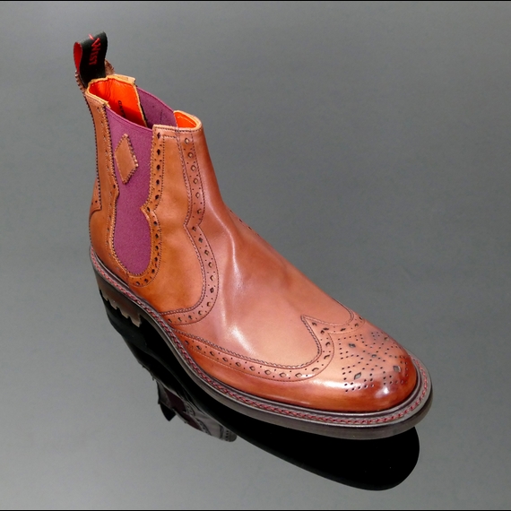 Hannibal 'Red Dragon' Wing tip Chelsea Boot