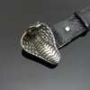 Decadent Belt - 'Nagini' Cobra head - Black Snake