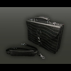 Briefcase - Black Crocodile