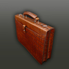 Briefcase - Tan Crocodile