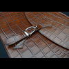 Briefcase - Tan Crocodile