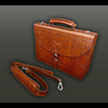 Briefcase - Tan Crocodile