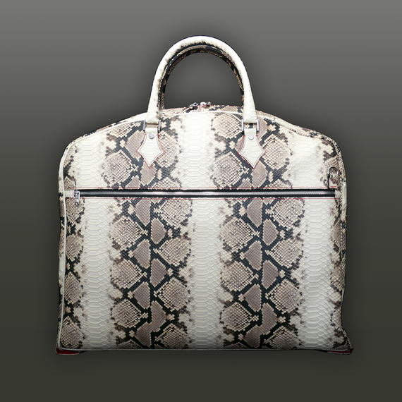 The 'Peter O'Toole' Suit Carrier - Natural Diamante