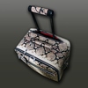 'Richard Burton' Weekender Wheeled Suitcase- Natural Python