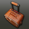 Suitcase - Tan Missouri Croc