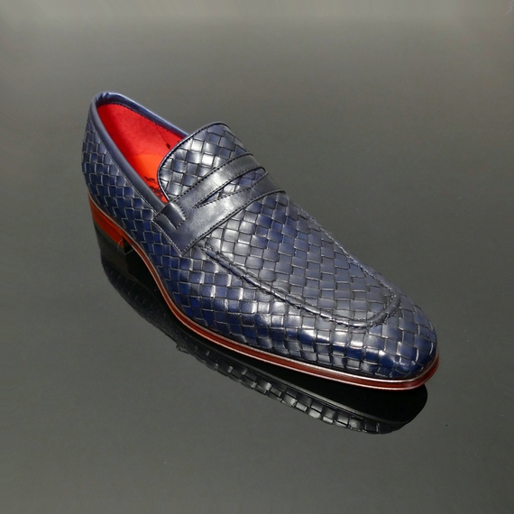 Soprano 'CONCOURS' Navy Hand Weaved Slip on
