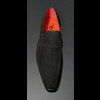 Soprano K630 D'ELEGANCE Black Suede Saddle slip on