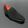 Soprano K630 D'ELEGANCE Black Suede Saddle slip on