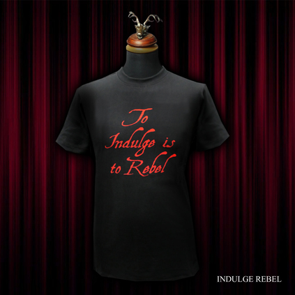Black Indulge Rebel 100% Cotton T-shirt