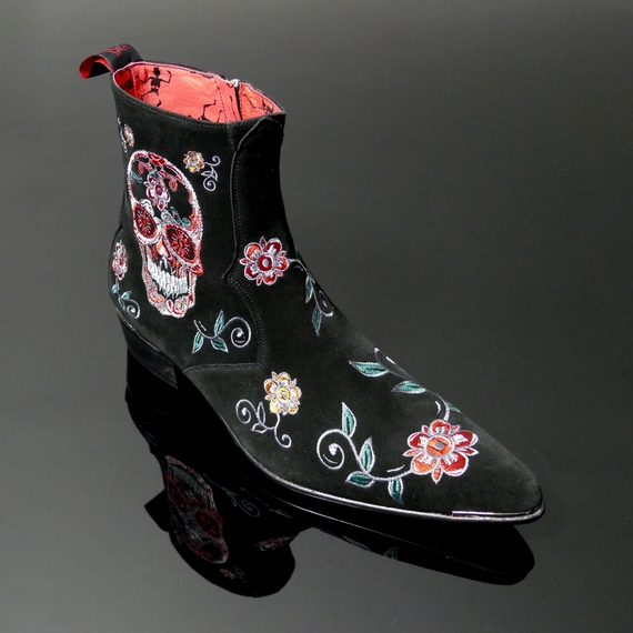 Adamant K717 'LA CALACA' Sugar Skull Boot