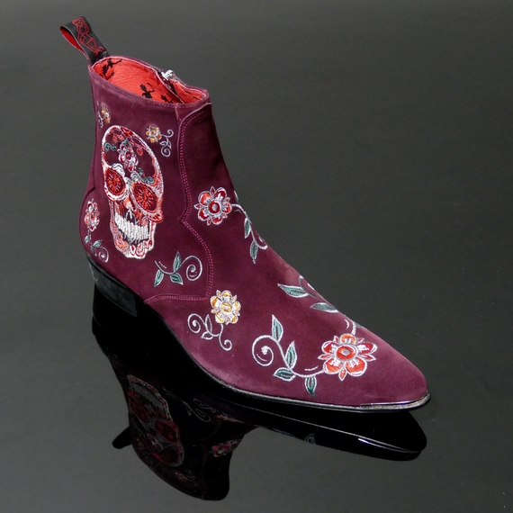 Adamant K717 'LA CALACA' Sugar Skull Boot