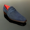 Soprano K630 D'ELEGANCE Navy Suede Saddle slip on