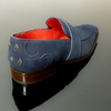 Soprano K630 D'ELEGANCE Navy Suede Saddle slip on