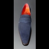 Soprano K630 D'ELEGANCE Navy Suede Saddle slip on