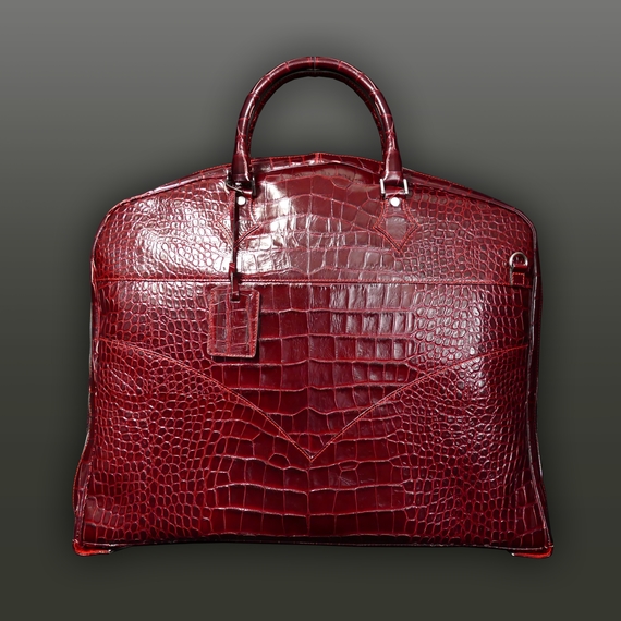 The 'O'Toole' Suit Carrier - Burgundy Croc