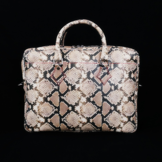 The 'Bourdain' Travel Case - Natural Snake