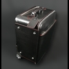 'Richard Burton' Weekender Wheeled Suitcase- Black Calf