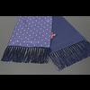 The Jewel - Navy/White Diamond Silk Wool backed scarf
