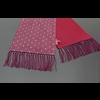 The Jewel - Wine/White Diamond Silk Wool backed scarf