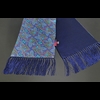 The Beatles - Navy Beetle print Silk - Wool backed scarf