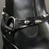 Carlito 'WILD SIDE' Skull charm harness zip boot