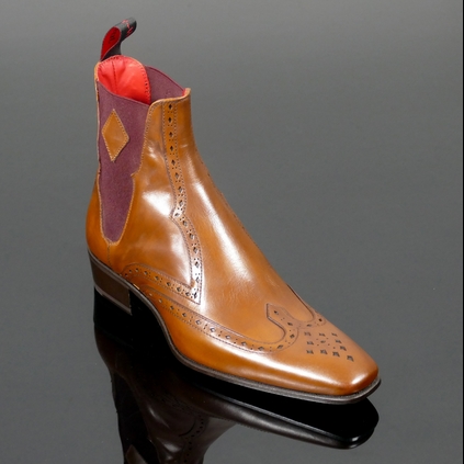 Anderson 'Glam' Wing tip Chelsea boot