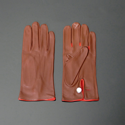'Caine' Driving Gloves - Tan Leather 