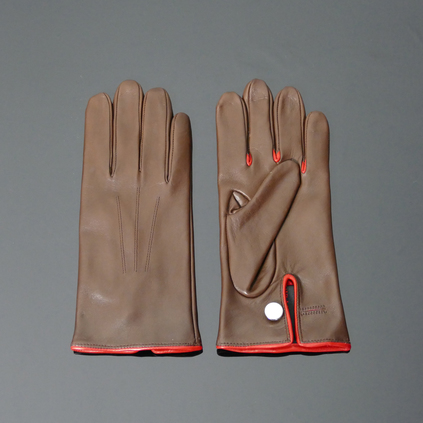 'Caine' Driving Gloves - Conker Brown Leather 